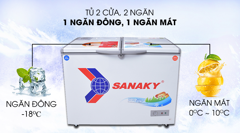 Sử dụng tủ đông/mát Sanaky 400 lít VH-4099w3 phù hợp Sử dụng tủ đông/mát Sanaky 400 lít VH-4099w3 phù hợp