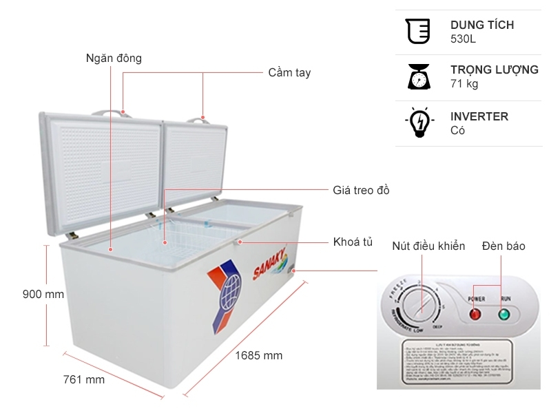Tủ Sanaky 6699hy3 có nhiều tính năng nổi bật Mách nhỏ cách bảo quản thực phẩm an toàn trong tủ đông Tủ Sanaky 6699hy3 có nhiều tính năng nổi bật Mách nhỏ cách bảo quản thực phẩm an toàn trong tủ đông