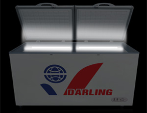 Tủ đông Darling có đèn led bên trong